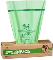 Afvalzak bio Mr.Green Mind 60x80cm 60 liter dispenser 60 stuks