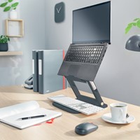 Laptopstandaard Leitz Ergo verstelbare multihoek grijs-1