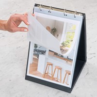 Tafelflipover Rillstab A4 staand zwart 10 tassen-3