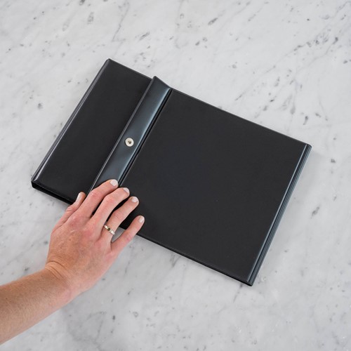 Tafelflipover Rillstab A4 staand zwart 10 tassen-4