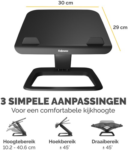 Laptopstandaard Fellowes Hana LT zwart-1