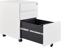 Ladeblok Euroseats 3 lade (2+1) 50x39x60cm op wieltjes wit-2