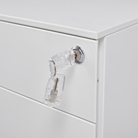 Ladeblok Euroseats 3 lade (2+1) 50x39x60cm op wieltjes wit-3