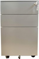 Ladeblok Euroseats 3 lade (2+1) 50x39x60cm op wieltjes grijs-2