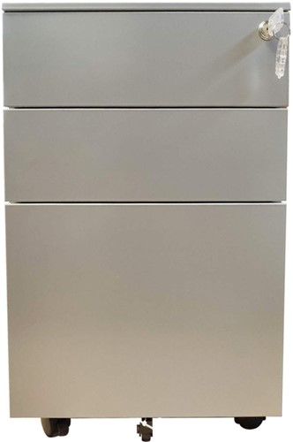 Ladeblok Euroseats 3 lade (2+1) 50x39x60cm op wieltjes grijs-2