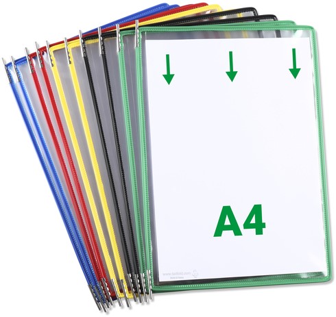 Zichtpaneel Tarifold A4 verticaal assorti 10 stuks