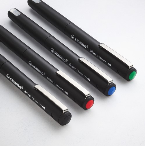 Fineliner STABILO dr!ver fijn rood-2