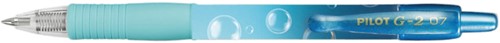 Gelschrijver PILOT G-2 Bubble blauw medium blauwschrijvend