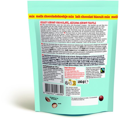 Chocolade Tony's Chocolonely Lil' Bits melk koekje mix 150 gram-2