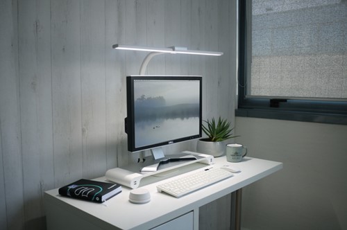 Bureaulamp Unilux Strata base led wit-5