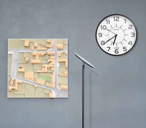 Wandklok Unilux Pop  Ø 30.5cm kunststof zwart-3