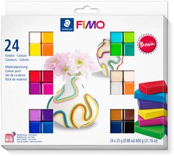 Boetseerklei Fimo soft set colour pack 24 kleuren