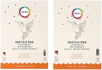Schetsblok Qrea A5 24 vel 120gr gelijmd-2