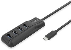 Hub ACT USB-C 3.0 4 poorts USB-A