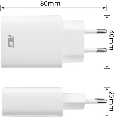 Oplader ACT USB-C 1-poort 20W Power Delivery-1