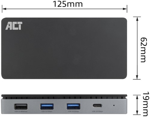 Dockingstation ACT USB-C 4K MST voor 2 HDMI monitoren-3