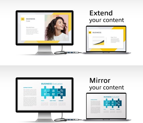 Dockingstation ACT USB-C 4K voor 1 HDMI monitor-1