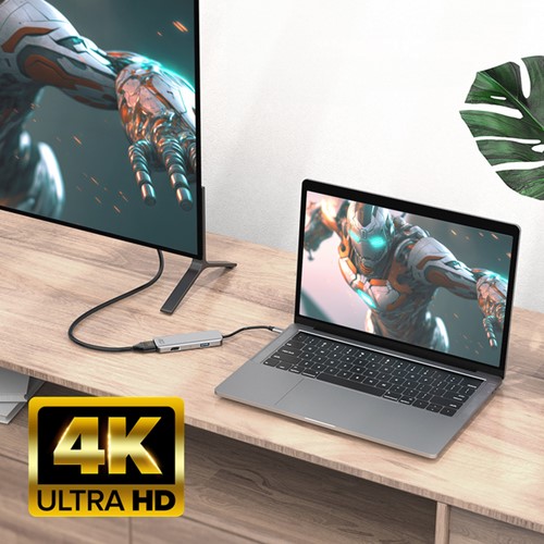 Adapter ACT USB-C 4K multiport voor 2 HDMI monitoren-4