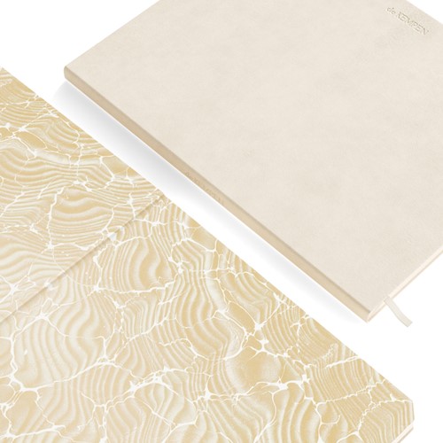 Notitieboek de KEMPEN Cotton Vanilla 110x160mm blanco 160 pag 90gr wit-2