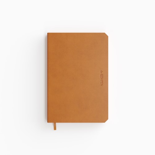 Notitieboek de KEMPEN Atlas 110x160mm blanco 160 pagina's 90gr bruin