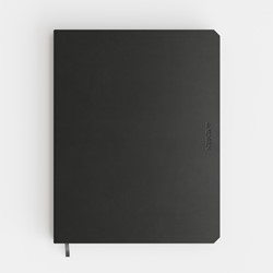 Notitieboek de KEMPEN Ashblack 171x220mm blanco 192 pagina's 90gr zwart