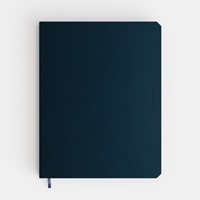 Notitieboek de KEMPEN Silence 171x220mm blanco 192 pag 90gr dblauw