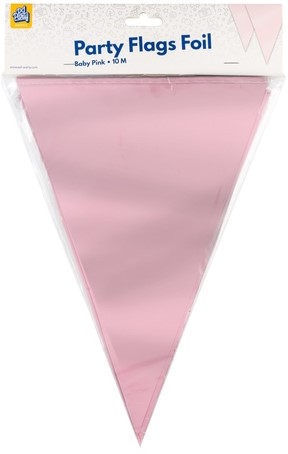 Party Flag Foil Baby Pink-2