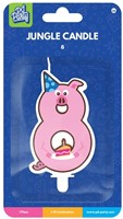 Jungle candle 8 Pig-2