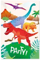 Uitnodigingskaarten Dino