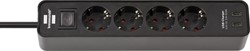 Stekkerdoos Brennenstuhl Ecolor 4 voudig inclusief 2 USB C 1.5 meter zwart