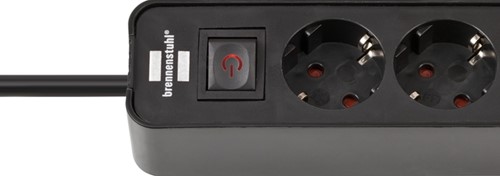Stekkerdoos Brennenstuhl Ecolor 4 voudig inclusief 2 USB C 1.5 meter zwart-2
