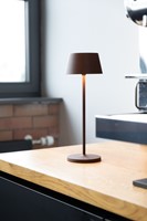 Tafellamp MAUL Nina LED oplaadbaar dimbaar bruin-2