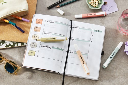 Markeerstift STABILO Swing cool nature colors assorti 6 stuks-3