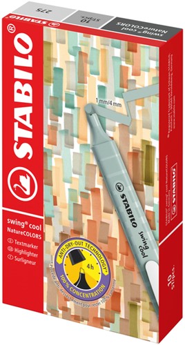 Markeerstift STABILO Swing cool nature colors warmgrijs-3