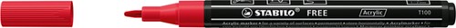 Acrylmarker STABILO  Free Acrylic T100 karmijnrood