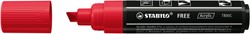 Acrylmarker STABILO  Free Acrylic T800C karmijnrood