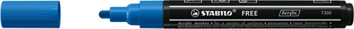 Acrylmarker STABILO  Free Acrylic T300 donkerblauw