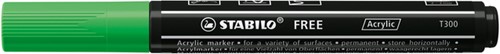 Acrylmarker STABILO  Free Acrylic T300 bladgroen-2