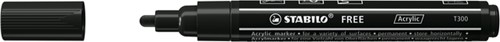 Acrylmarker STABILO  Free Acrylic T300 zwart