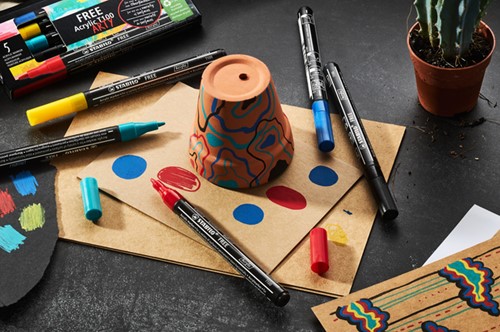 Acrylmarker STABILO  Free Acrylic T100 zwart-2