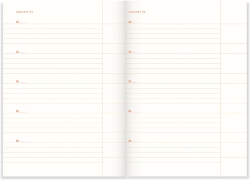 Dagboek A-Journal One Line A Day Linen lijn-2