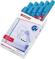 Viltstift edding 385 flipover penseelpunt lichtblauw-2