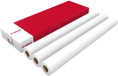 Inkjetpapier Canon 914mmx50m 90gr standaard 3 rollen