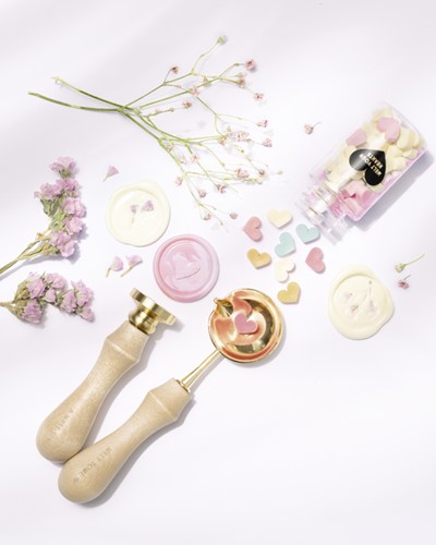 Waxzegelset Folia Pastel Love-3