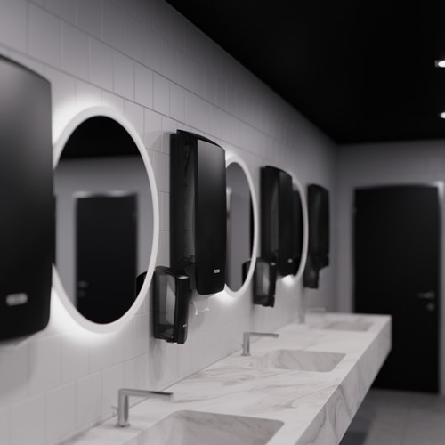 Handdoekdispenser Katrin extra groot zwart 89741-1