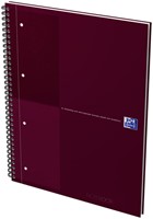 Spiraalblok Oxford International Notebook A4+ lijn 160 pagina's rood-2