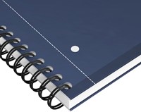 Spiraalblok Oxford International Notebook A4+ lijn 160 pagina's blauw-1