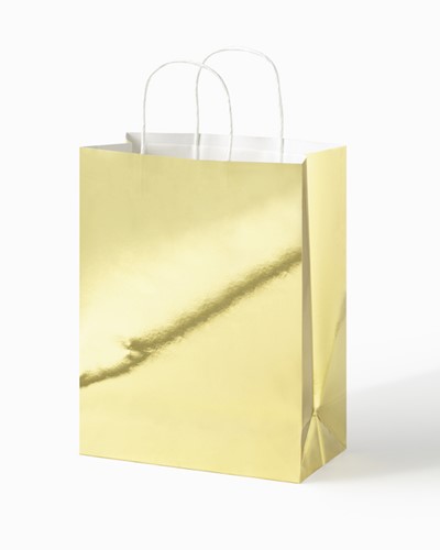 Cadeautas Folia goud kraft 24x31x12cm 20 stuks-2