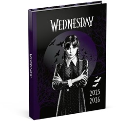 Schoolagenda 25-26 Lannoo Wednesday 1dag/1pagina met inserts zwart