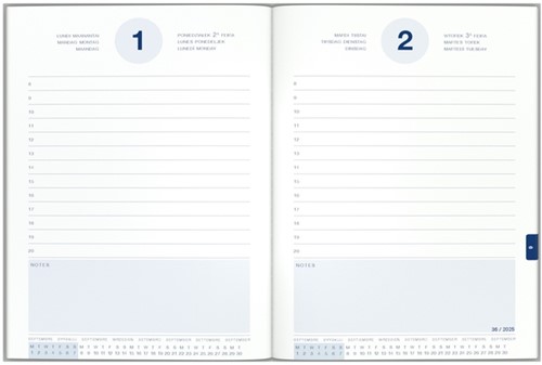 Schoolagenda 25-26 Lannoo Wednesday 1dag/1pagina met inserts zwart-3